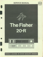 Fisher 20-R - Service Manual 
